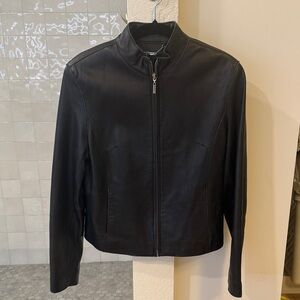Wilsons Leather Sleek Black Jacket
